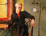 Kosztka, Tivadar Csontvry Woman Sitting by the Window oil painting